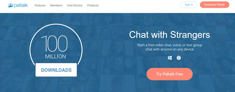 Paltalk homepage